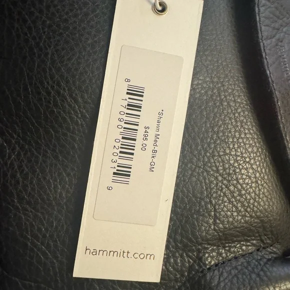 NWT Hammitt Shawn in Black with Gunmetal Hardware - Picture 3 of 3